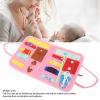 Fidget Blanket,Dementia Products for Elderly, Dementia Fidget Blanket Multipurpose Anxiety Relief Alzheimers Dementia Sensory Products Pink view 2