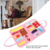 Fidget Blanket,Dementia Products for Elderly, Dementia Fidget Blanket Multipurpose Anxiety Relief Alzheimers Dementia Sensory Products Pink view 3