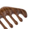 barenx Seamless Handmade Anti-Static Wide Teeth Natural Green Sandalwood Massage Detangling Hair Comb view 2