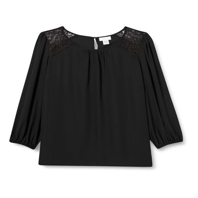 Avenue Plus Size Blouse Viola LACE, in Black, Size, 2628