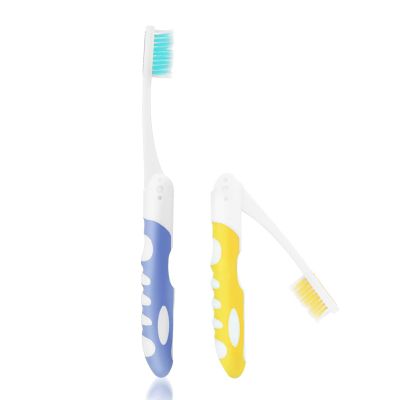2Pcs Travel Toothbrush Portable Toothbrush Soft Bristles Brushes Folding Travel Size Toothbrushes for Adult Camping Hiking