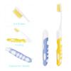 2Pcs Travel Toothbrush Portable Toothbrush Soft Bristles Brushes Folding Travel Size Toothbrushes for Adult Camping Hiking view 2