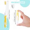 2Pcs Travel Toothbrush Portable Toothbrush Soft Bristles Brushes Folding Travel Size Toothbrushes for Adult Camping Hiking view 3