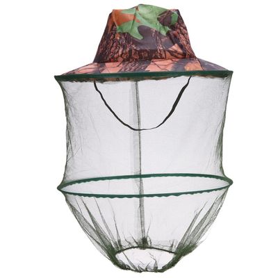 Oikabio Camouflage Fishing Hat Bee Keeping Mosquito Net Prevention Cap Mesh Fishing Cap Sunshade Lone Neck Cover