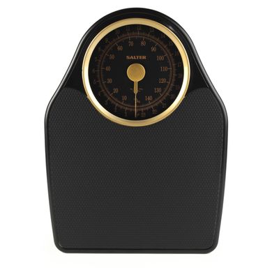 Salter Doctor Style Mechanical Bathroom Scale Body Weighing Scales, 150 KG Capacity, Easy Read Dial with Rotating Pointer, Large Platform, For Weight/Fitness, No Battery Required, Gold 145 GFEU16