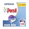 Persil 3 in 1 Non Bio Washing Capsules laundry capsules that are gentle next to sensitive skin with recyclable, plastic-free box* 3x 40 capsules (120 washes) view 1