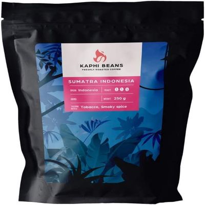 Kaphi Beans Single Origin Dark Roast Sumatra Indonesian Coffee- Freshly Roasted (Cafetiere, 2kg)