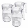 Shatterproof Mug with Sippy Lid - Pack of 3 | Adult Drinking Aid Cup Elderly Small Spout Drink Lid One Handle Hand Tremor Arthritis Weak Grip Drink Mug Strong Hardwearing view 1