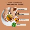 Ayurveda Tea Pitta Organic 100g (50 Cups) | Herbal Loose Leaf Tea with Liquorice, Ginger, Cinnamom, Fennel, Mint, Cardamom, Turmeric REPLANTEA view 3