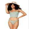 Dreamgirl Women's Camisole & Thong Nightgown, Green, XL view 2