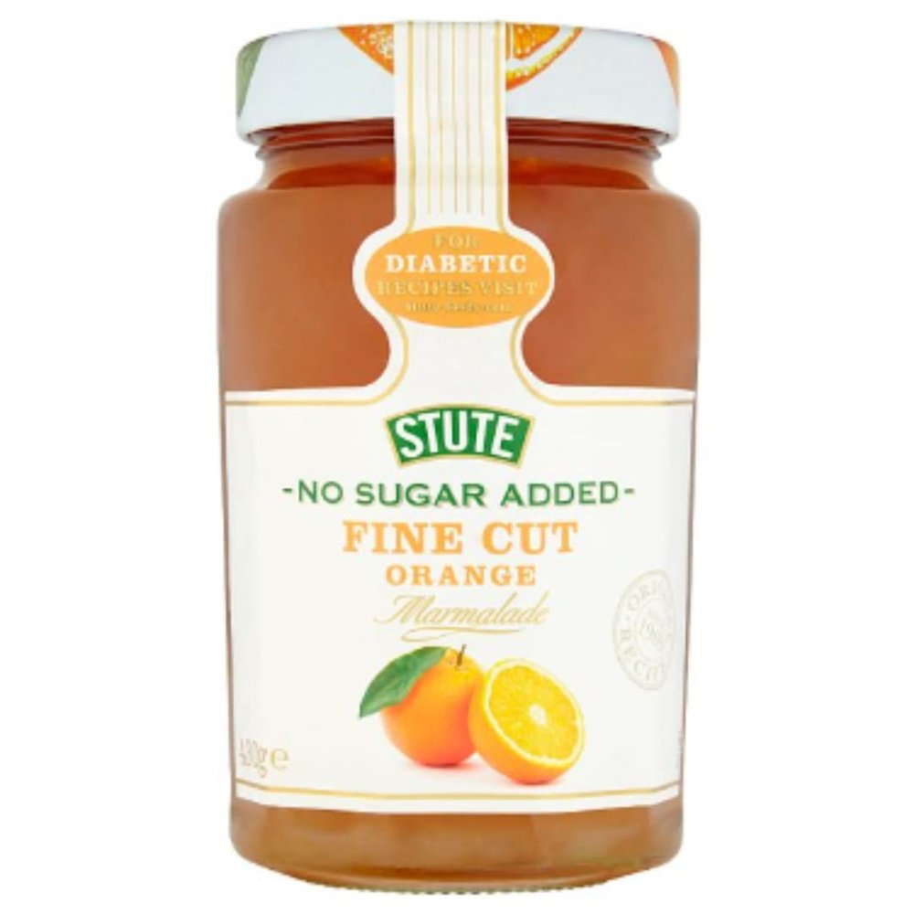 Stute No Sugar Added Fine Cut Orange Marmalade 430g x 6