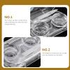 GLEAVI 4pcs Contact Lens Case Cosmetic Lens Holder Storage Box for Travel Inserter Tool Kit for Girls Accessories Random Style view 4
