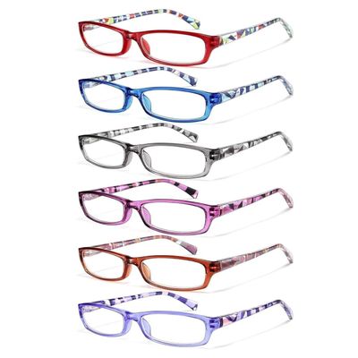 Gaoye 6 pack Reading Glasses, Fashion Readers for Women, Spring Hinge Eye Glasses, Cheater Glasses for Women