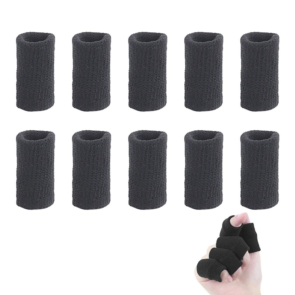 Ziurmut Finger Compression Sleeve | Elastic Sport Finger Protector - Finger Stall Sports Finger Cots Nylon Knitted for Sport Relieve Compression Pressure