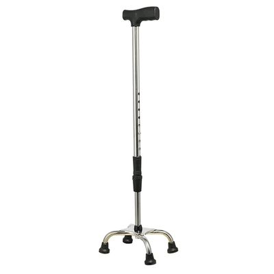 LIOONS Medical Crutches Adjustable Elderly Cane With 4 Tube Foot Base Extra Stable Non-slip Crutches Comfort Handle Crutches