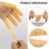 100 Pcs Disposable Finger Protectors, Finger Cots, Latex Anti-Static Finger Tip Rubber Protect Keeping Dressing Dry and Clean, for Beauty Electronic Repair (Yellow) view 3