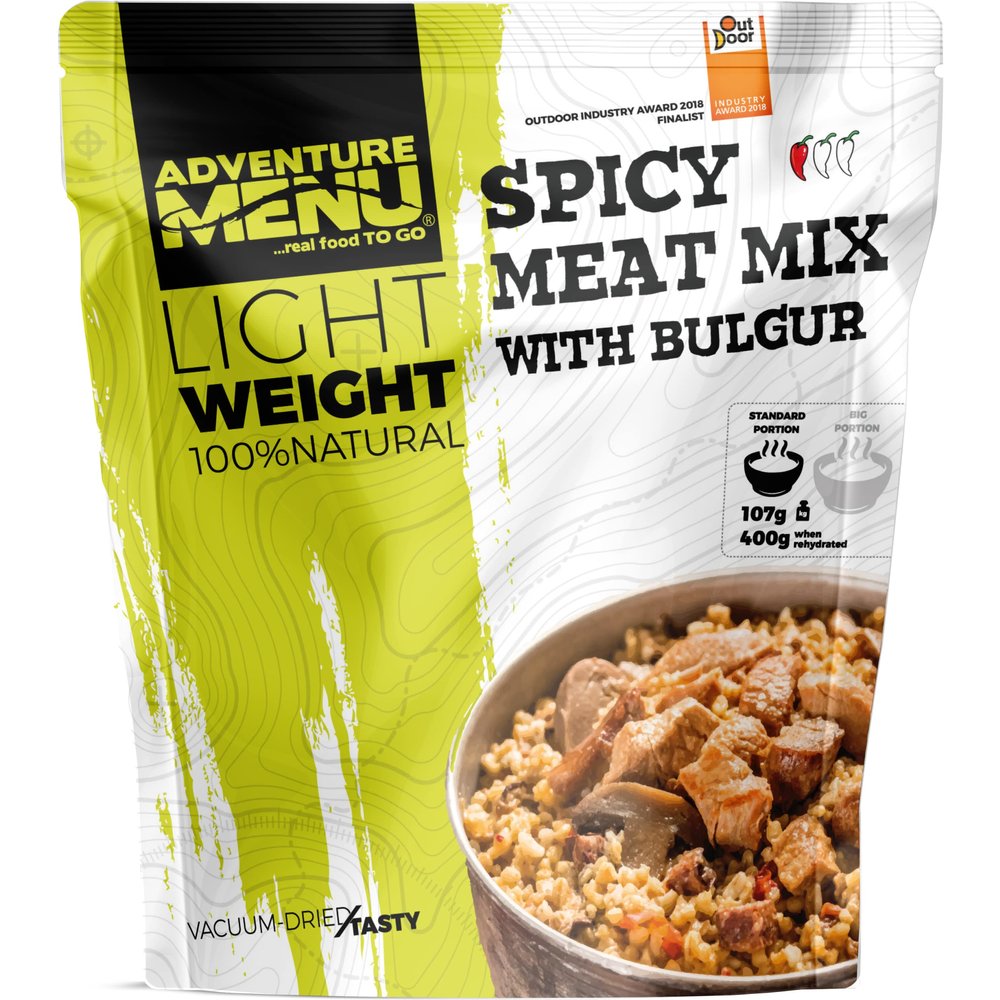 Adventure Menu Spicy meat mix with bulgur Reg Pack - 107g (424 kcal)