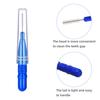 GOUWEIBA 100 Pcs Interdental Brushes, Soft Toothpicks Tooth Flossing Head, Oral Dental Hygiene Brush Dental Hygiene Flosser Tooth Cleaning Tools for Braces Oral Cleaning (Blue+red) view 4