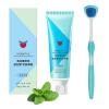 2023 New Probiotic Tongue Cleaning Gel Set, Tongue Scraper Precise Cleaning Brush Kit, Easy To Use Tongue Scrubber for Men Women with 1Tongue Brush (Mint) view 1
