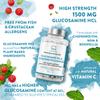 Glucosamine and Chondroitin High Strength with MSM, Boswellia Extract & Vitamin C - Glucosamine Complex - Fish and Crustacean Allergen Free - 180 Capsules (3 Capsules Daily) view 3