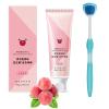 2023 New Probiotic Tongue Cleaning Gel Set, Tongue Scraper Precise Cleaning Brush Kit, Easy To Use Tongue Scrubber for Men Women with 1Tongue Brush (Peaches) view 1