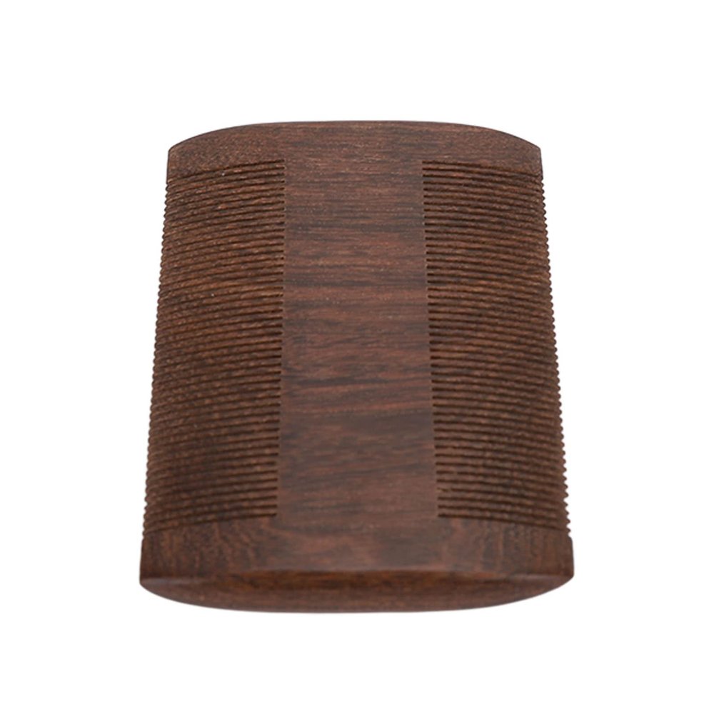 Beard Comb for Men, Professional Black Sandalwood Mustache Grooming Comb - Double Sided Fine Teeth