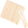 Nillkanth 100 Pcs Disposable Wooden Waxing Spatulas Wax Applicator Sticks for Hair Removal, Round Ended Suitable for Warm and Hot Waxes view 1