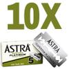 10 Astra Superior Platinum Double Edge Razor Blades For Professional Barbers And Traditional Shaving Enthusiasts view 3