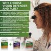 Vision Defender Plus Eye Supplement  Complete AREDS2 Eye Vitamins Enhanced with Meso-Zeaxanthin  Lutein, Zeaxanthin, Vitamins C & E, Zinc, Copper  7 Nutrients for Eye Health  60 Vegan Capsules view 2