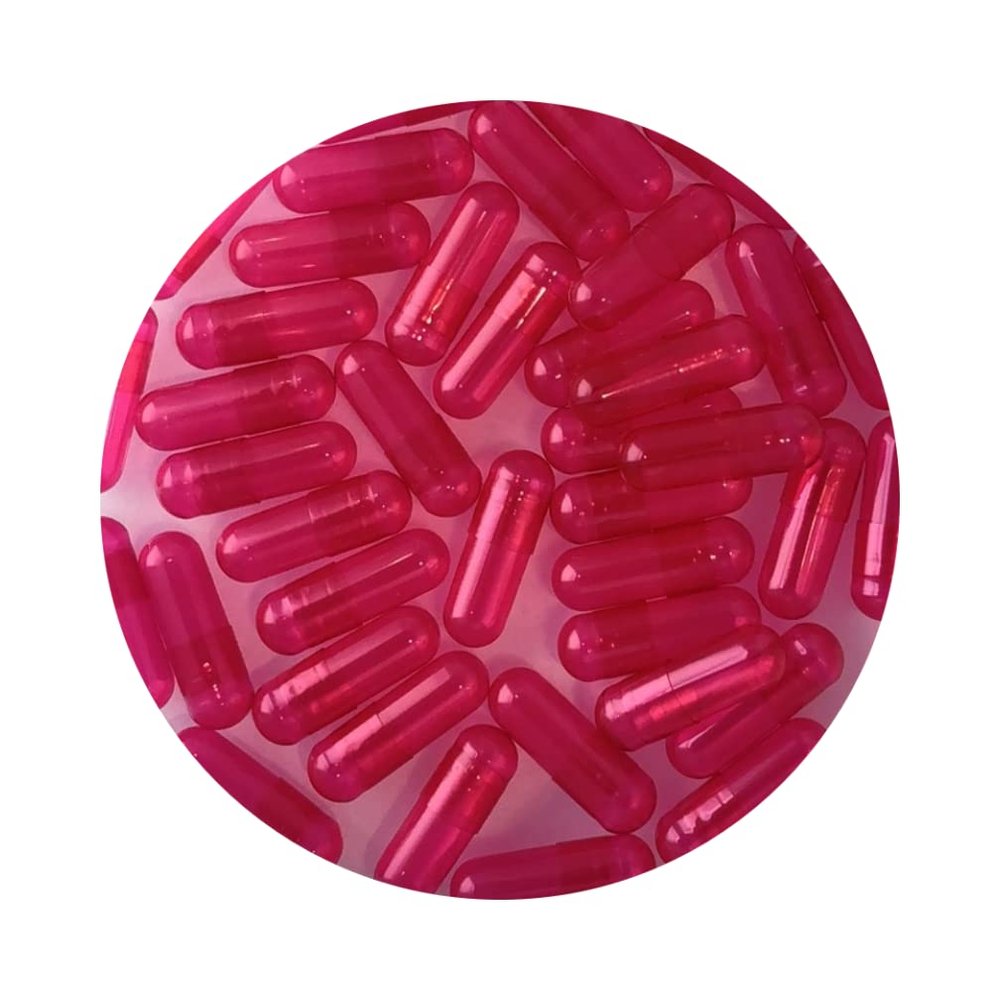 DR T&T size0 Size 0 Gelatine Gelatin Capsule Pink Clear Tio2 Free (10000)