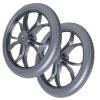 14inch Wheelchair Rear Wheels (2), Non-slip Solid Non-pneumatic Tire Casters Replacement Parts, 12.7mm (1/2") Bearings view 1