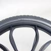 14inch Wheelchair Rear Wheels (2), Non-slip Solid Non-pneumatic Tire Casters Replacement Parts, 12.7mm (1/2") Bearings view 2