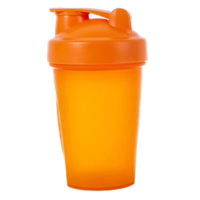 AidShunn Protein Shaker Bottle, Includes Stainless Steel Mixing Ball 400ml, Perfect for Mixing Powdered Shakes, Leak-Proof, Clear, BPA Free, Dishwasher Safe