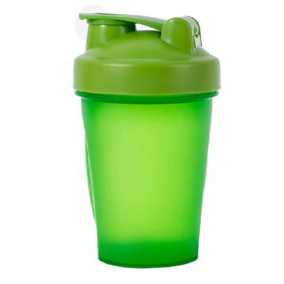 AidShunn Protein Shaker Bottle, Includes Stainless Steel Mixing Ball 400ml, Perfect for Mixing Powdered Shakes, Leak-Proof, Clear, BPA Free, Dishwasher Safe