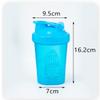 AidShunn Protein Shaker Bottle, Includes Mixing Ball 400ml, Perfect for Mixing Powdered Shakes, Leak-Proof, Clear, BPA Free, Dishwasher Safe view 2