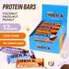 Fitnesshock Protein Bars No Sugar Added, Low Carb, High Fiber Snacks  3 Delicious Chocolate Flavors | Variety Flavour Box | 12x50g view 3