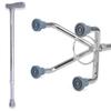 LIOONS Elderly Crutches, Square Canes, Aluminum Crutches, 10-level Adjustment, Non-slip Rubber Head, Load-bearing 100kg, Unisex view 2