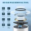 Ear Wax Removal Tool Ear Cleaner Tool Silicone Portable Ear Otoscope With Light, Ear Cleaning Kit With 8 Ear Pick, 1080P HD Wireless Ear Scoop, For IPhone, IPad, Android view 2