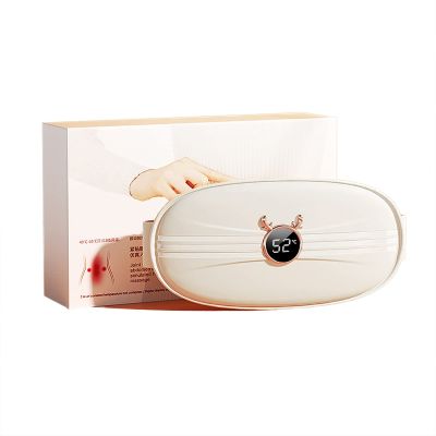 Samnuerly 2022 Cute Fashion Menstrual Heating Pad 5000Mah Battery, Portable Heating Waist Belt Device for Cramp 3-Level Temperature Adjustment and 3-Level Vibration Massage