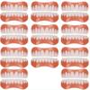 WoCOyo Prosthesis Teeth Comfortable Natural Cosmetic Veneers Teeth Instant Veneers Silica Gel Top and Bottom Temporary Teeth False Teeth Smile Veneers Fake Teeth,11pairs view 1