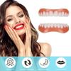WoCOyo Prosthesis Teeth Comfortable Natural Cosmetic Veneers Teeth Instant Veneers Silica Gel Top and Bottom Temporary Teeth False Teeth Smile Veneers Fake Teeth,11pairs view 2