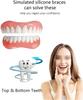 WoCOyo Prosthesis Teeth Comfortable Natural Cosmetic Veneers Teeth Instant Veneers Silica Gel Top and Bottom Temporary Teeth False Teeth Smile Veneers Fake Teeth,11pairs view 4