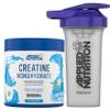 Applied Nutrition Creatine + 700ml Shaker | Creatine Monohydrate Micronized Powder with Flavour, Increases High-Intensity Physical Performance (250g - 50 Servings) (ICY Blue Razz) view 1