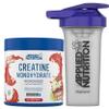 Applied Nutrition Creatine + 700ml Shaker | Creatine Monohydrate Micronized Powder with Flavour, Increases High-Intensity Physical Performance (250g - 50 Servings) (Cherry & Apple) view 1