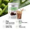 Weider Vegan Protein (750g) Brownie-Chocolate Flavour. 23g Protein/dose, Pea Isolate (Pisane) & Rice Protein. With Vitamin B12 & Stevia. Gluten Free, Sugar Free. Packaging 50% Recycled 100% Recyclable view 2