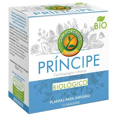Cem Porcento - Lemongrass (Cymbopogon citratus L.) BIO - 8 x 10 teabags (total: 80 teabags)