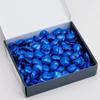 Italian Options Milk Chocolate Hearts, 500 grams approx 83 Pieces, Royal Blue Foil view 4