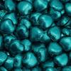 Italian Options Milk Chocolate Hearts, 250 grams approx 41 Pieces, Teal Foil view 3