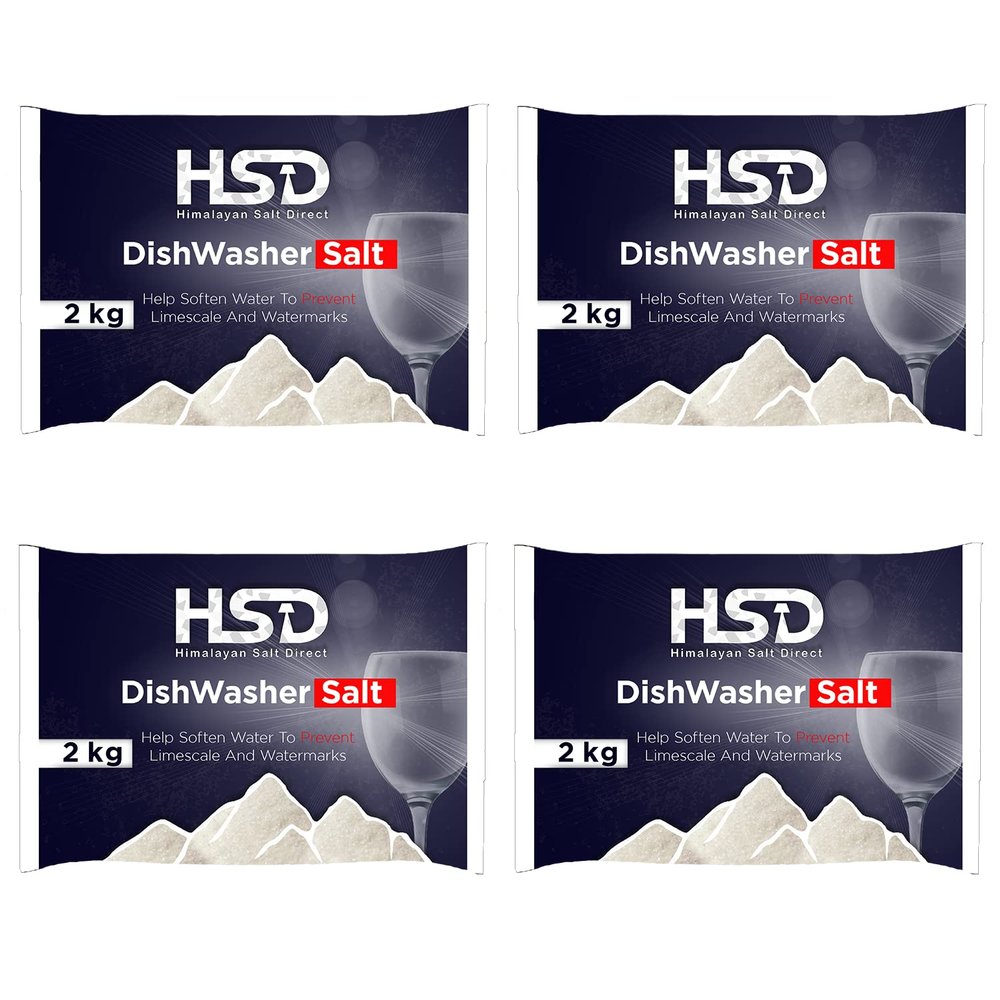 2kg Dishwasher Salt for Dishwashers and Water Softeners (Pack of 4)