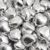 Italian Options Milk Chocolate Hearts, 1 KG approx 166 Pieces, Silver Foil view 3